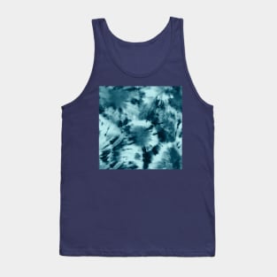 Navy and Blue Pastel Tie-Dye Tank Top